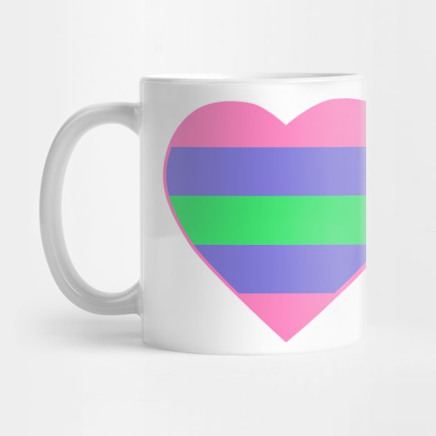 Pride Flag Heart Trigender by VanumChan